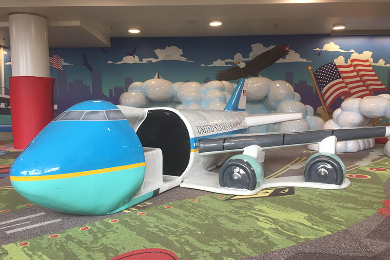 Children's play area plane playground